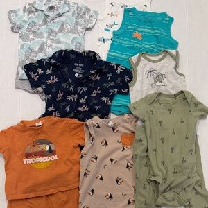 13-Piece Baby Boy Summer Bundle - Tropical, Toucan, Aloha - Size 9 Months